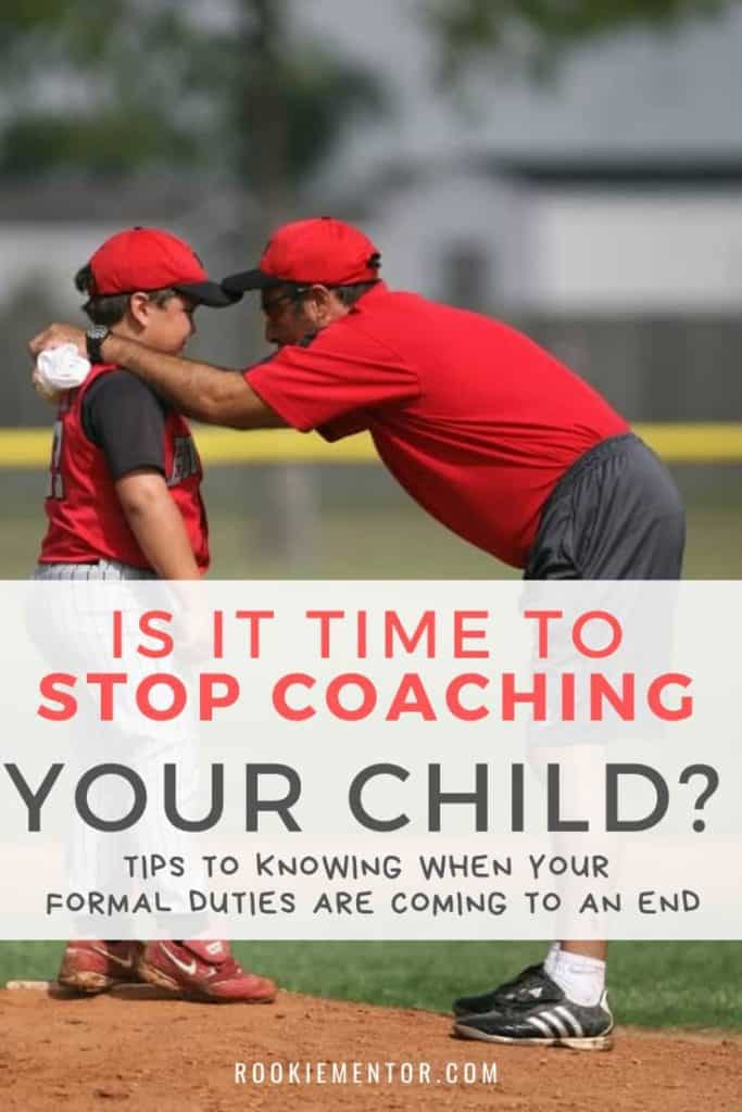 Baseball coach and son | When to Stop Coaching Your Child?
