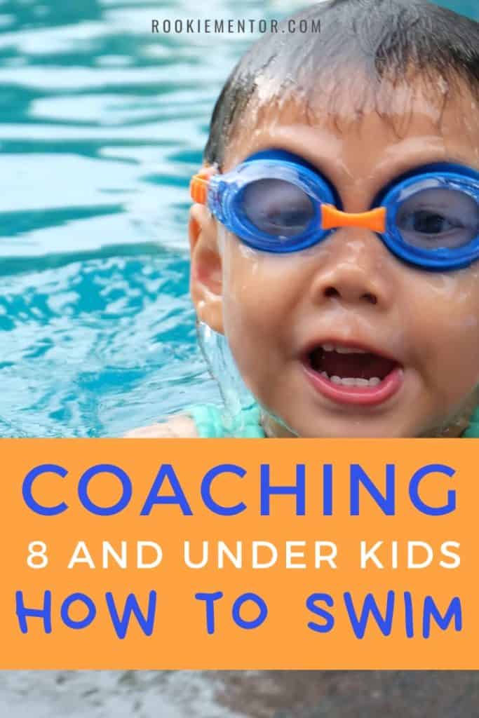 Boy swimming with goggles on |How To Coach 8 and Under Swimmers