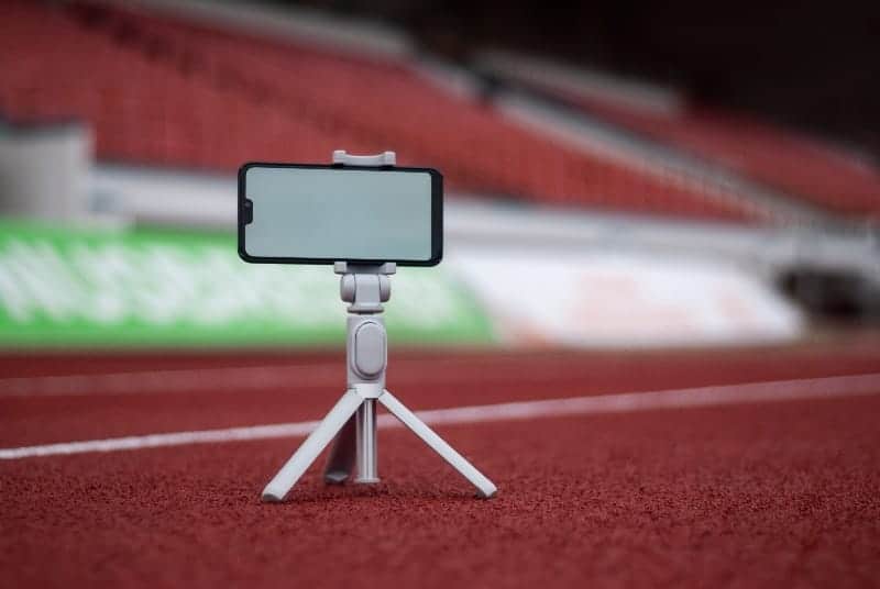 Iphone on stand | What are the Best Sports Video Editing Software & Apps?