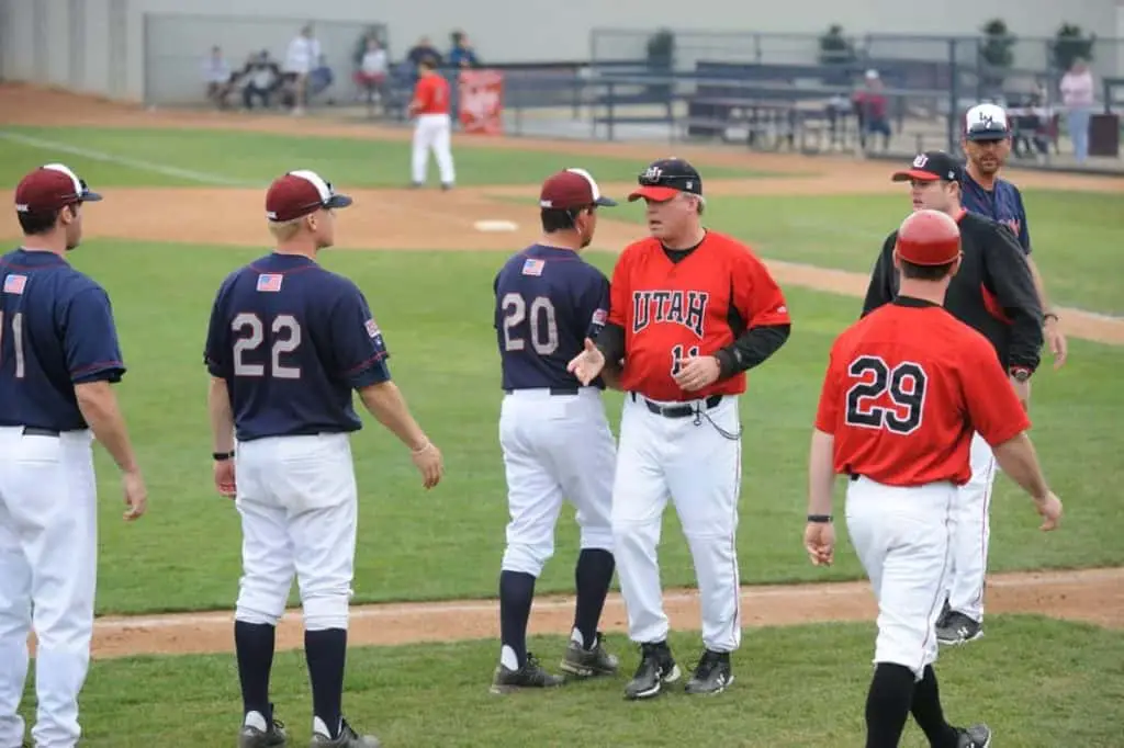 Baseball coaches shaking hands | Why Do Baseball Coaches Wear Uniforms?