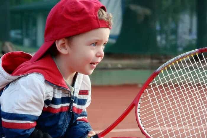 young boy tennis player